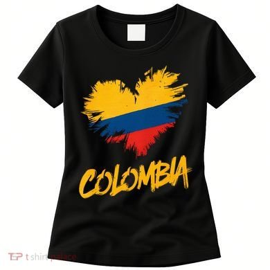 Colombia Heart Flag Women's T-Shirt