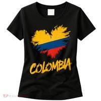 Colombia Heart Flag Women's T-Shirt thumb 0