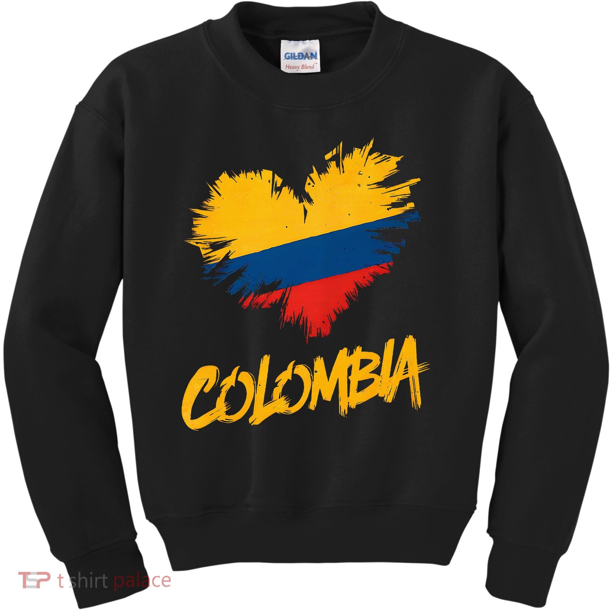 Colombia Heart Flag Kids Sweatshirt