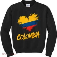 Colombia Heart Flag Kids Sweatshirt thumb 0