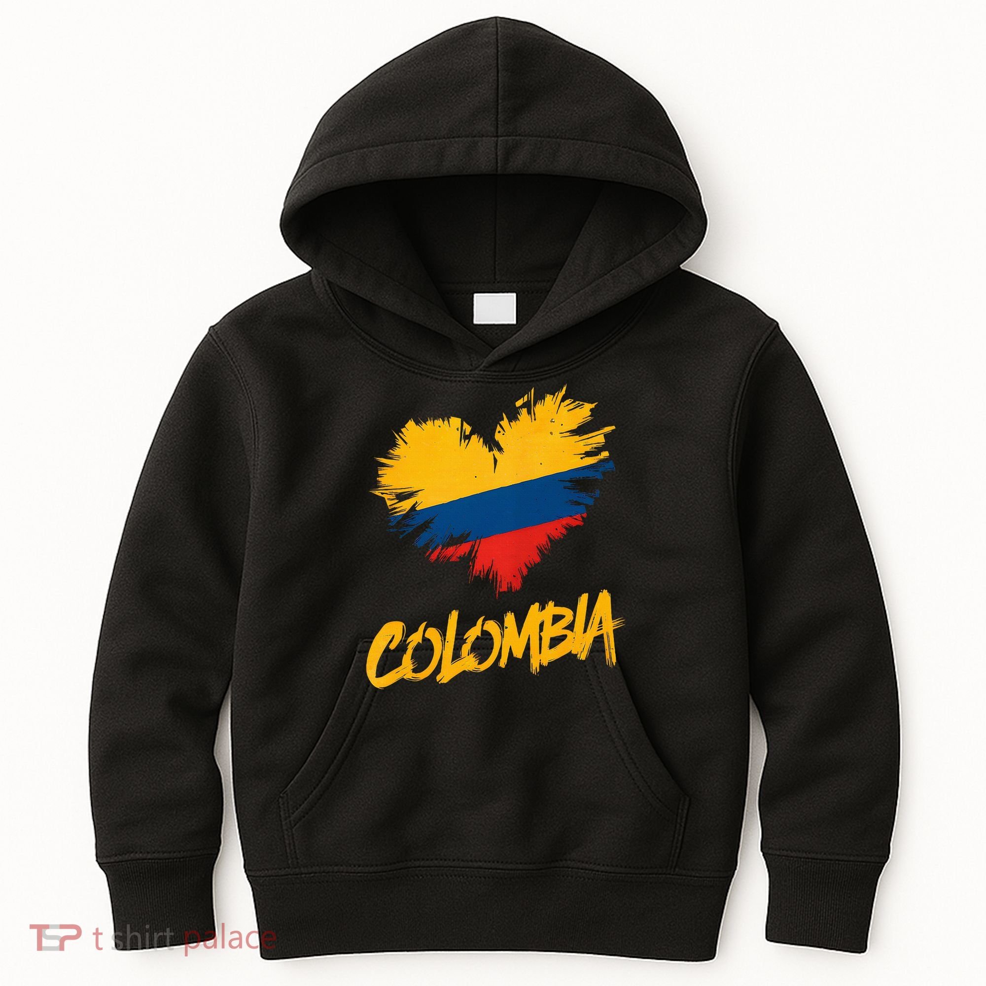 Colombia Heart Flag Kids Hoodie