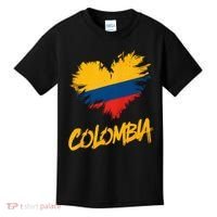 Colombia Heart Flag Kids T-Shirt thumb 0