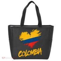 Colombia Heart Flag Tote Bag thumb 0