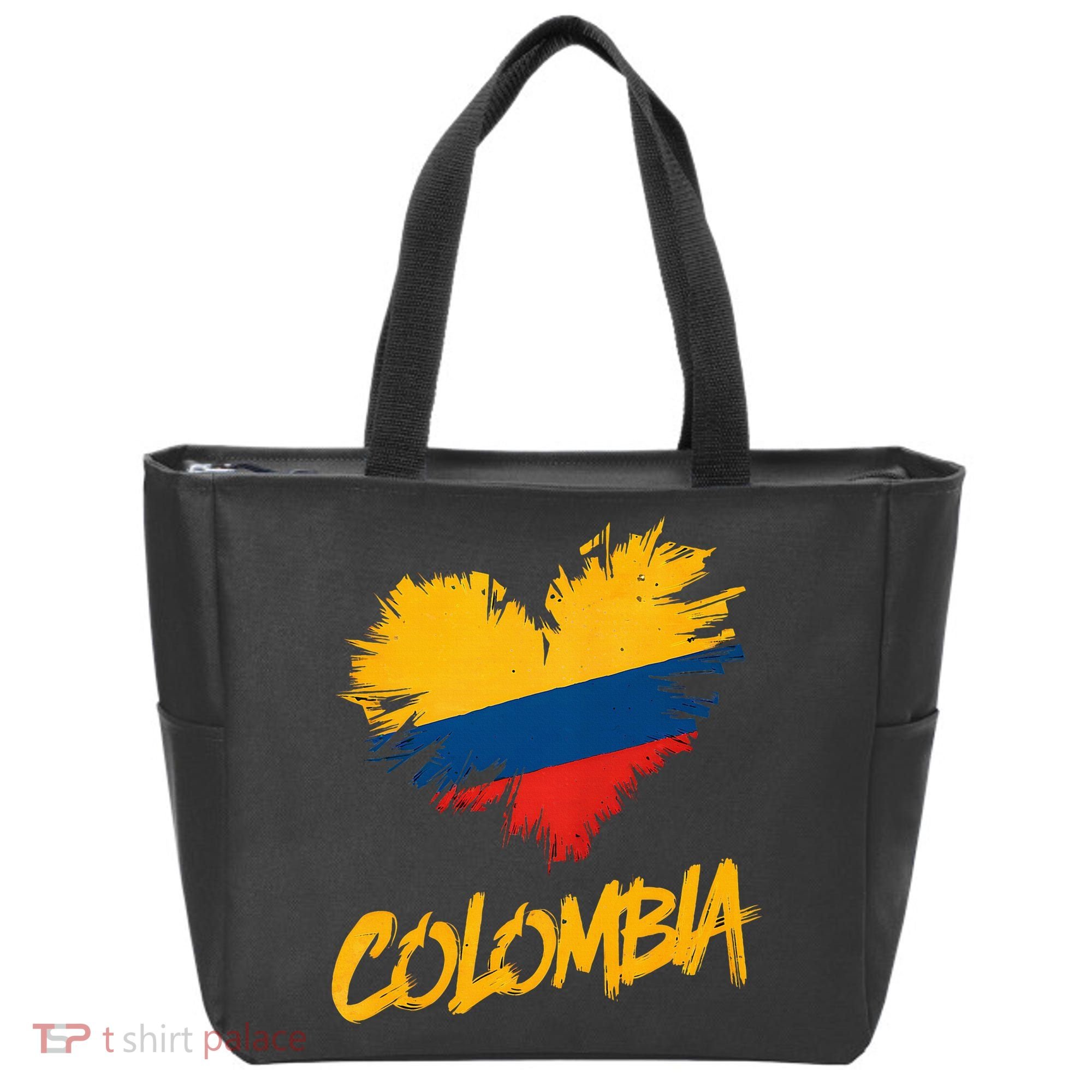 Colombia Heart Flag Tote Bag