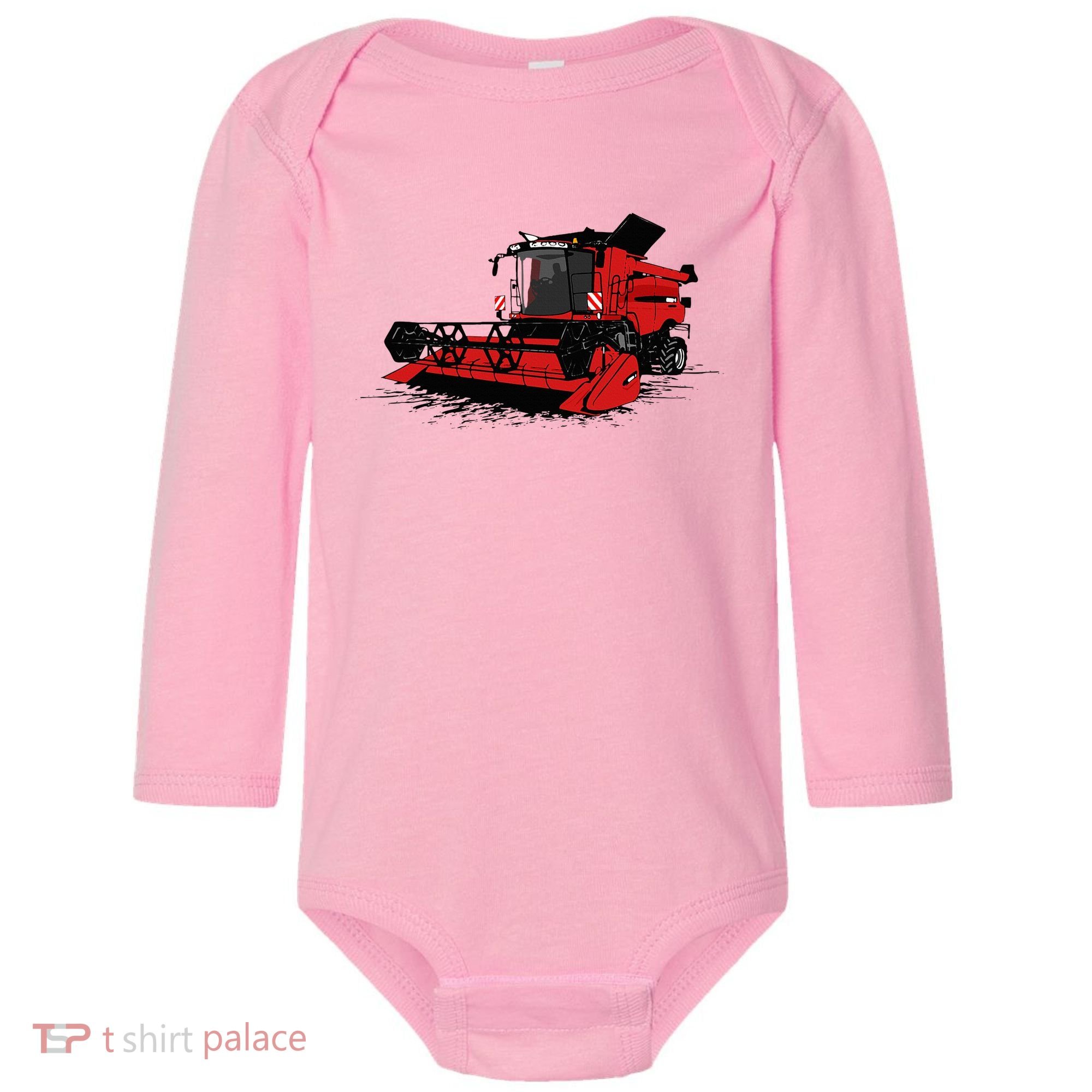 Combine Harvester Farmers Agriculture Baby Long Sleeve Bodysuit