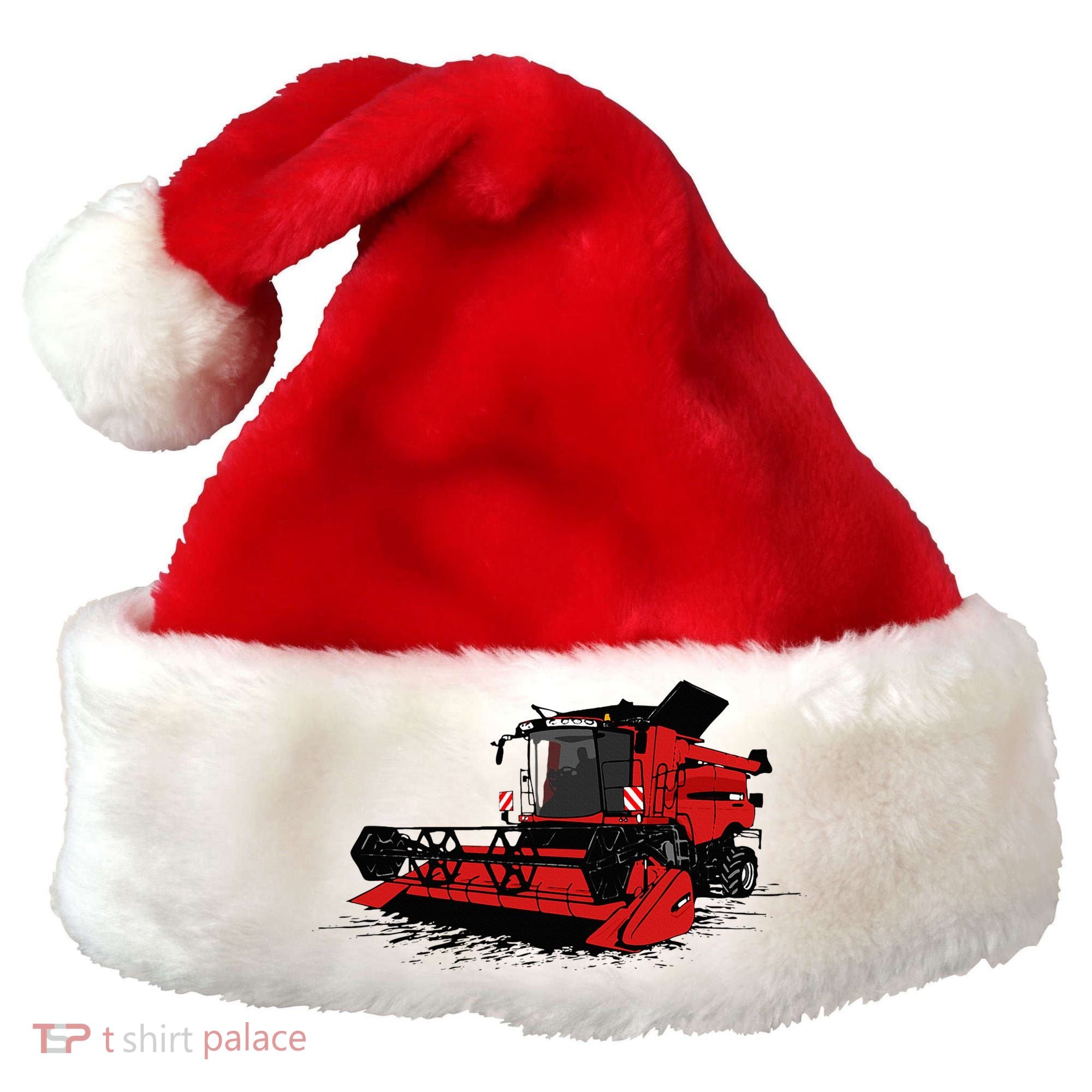 Combine Harvester Farmers Agriculture Santa Hat