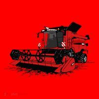 Combine Harvester Farmers Agriculture Santa Hat thumb 1