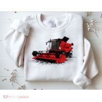 Combine Harvester Farmers Agriculture Sweatshirt thumb 2