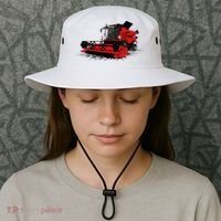 Combine Harvester Farmers Agriculture Bucket Hat thumb 3