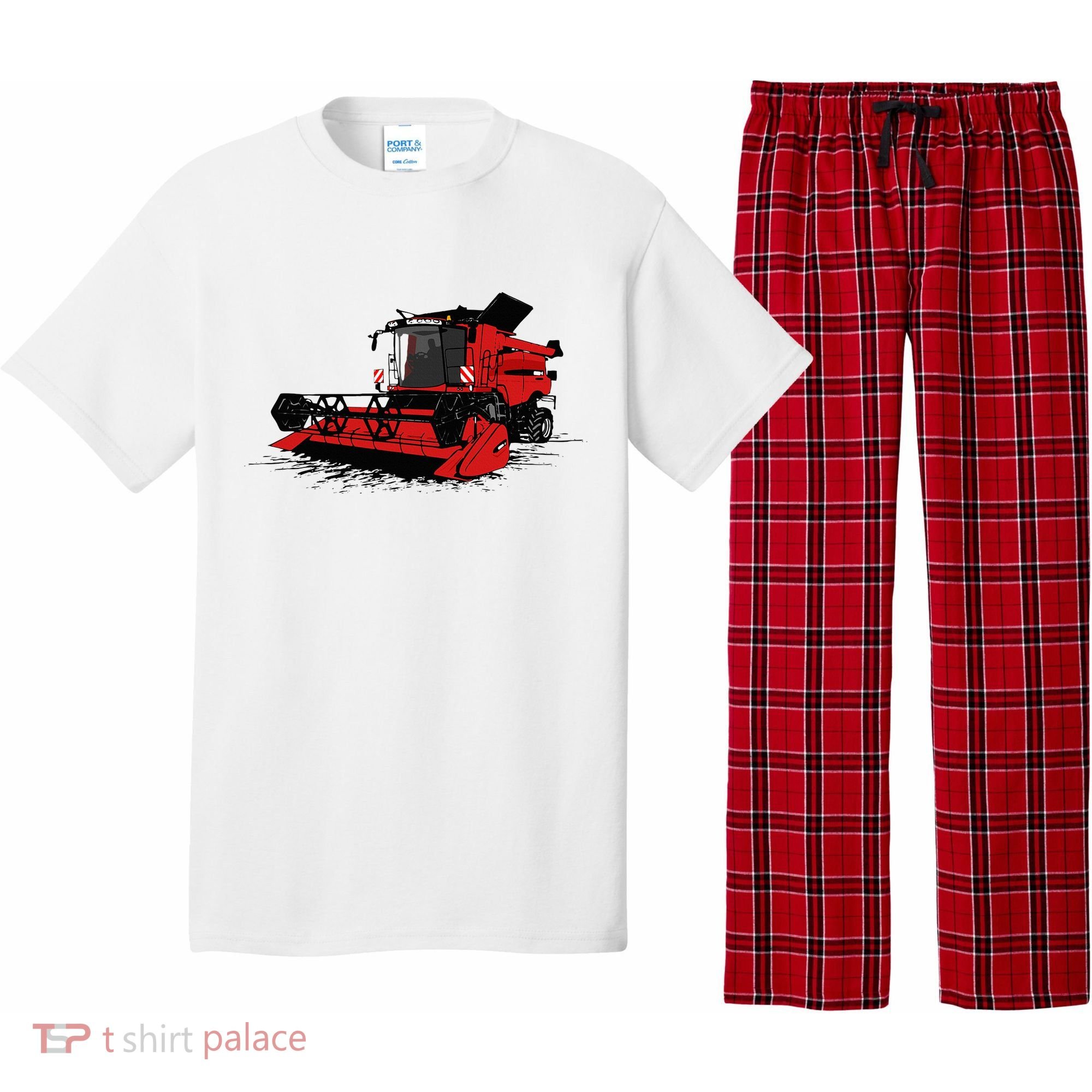 Combine Harvester Farmers Agriculture Pajama Set