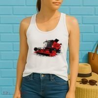 Combine Harvester Farmers Agriculture Women's Tank Top thumb 2