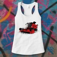 Combine Harvester Farmers Agriculture Women's Tank Top thumb 3