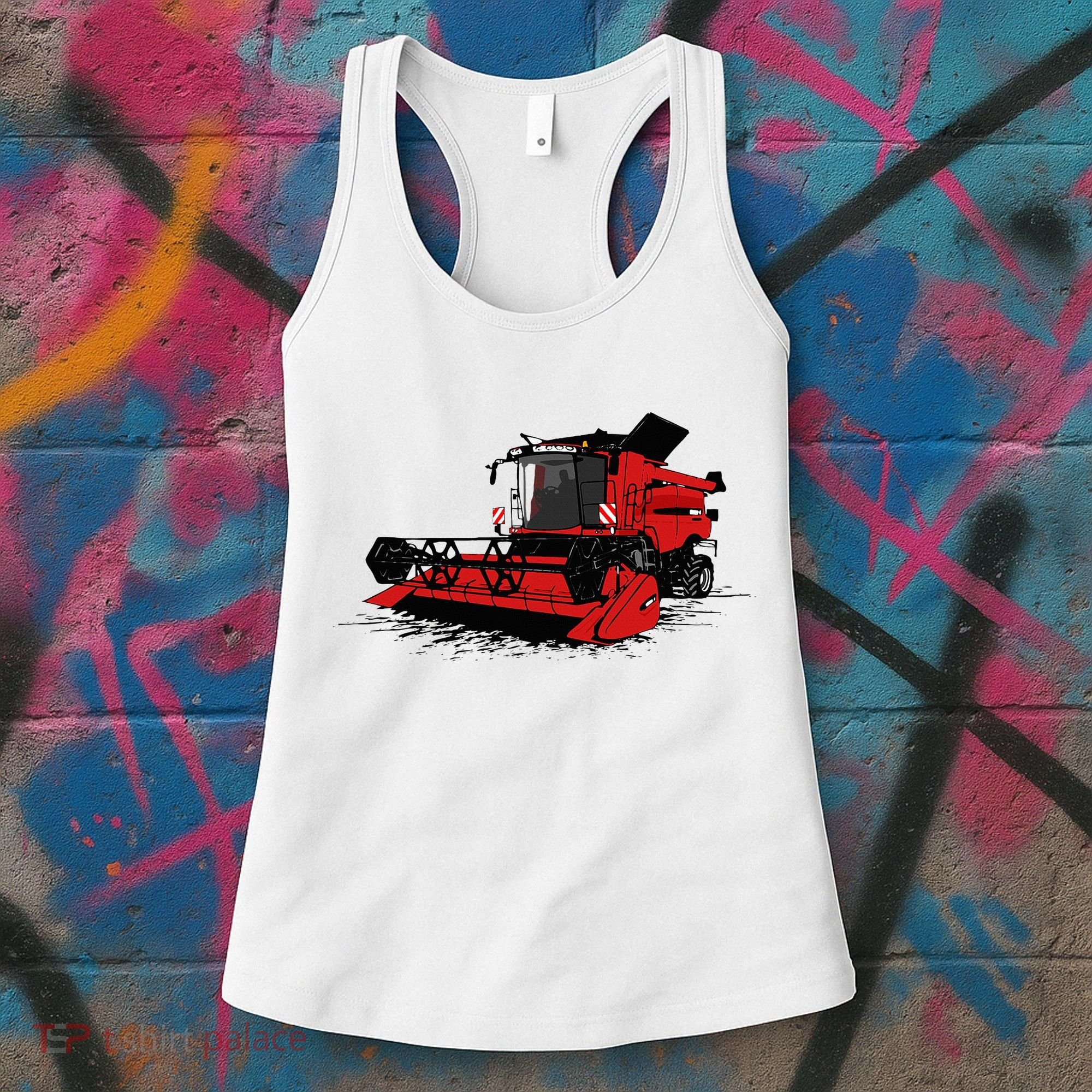 Combine Harvester Farmers Agriculture Women's Tank Top