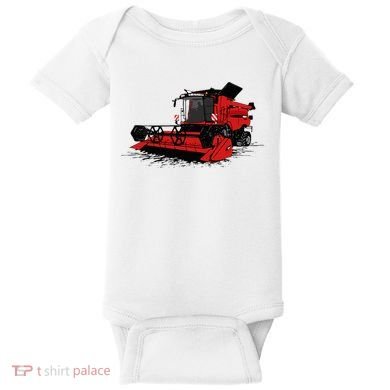 Combine Harvester Farmers Agriculture Baby Bodysuit