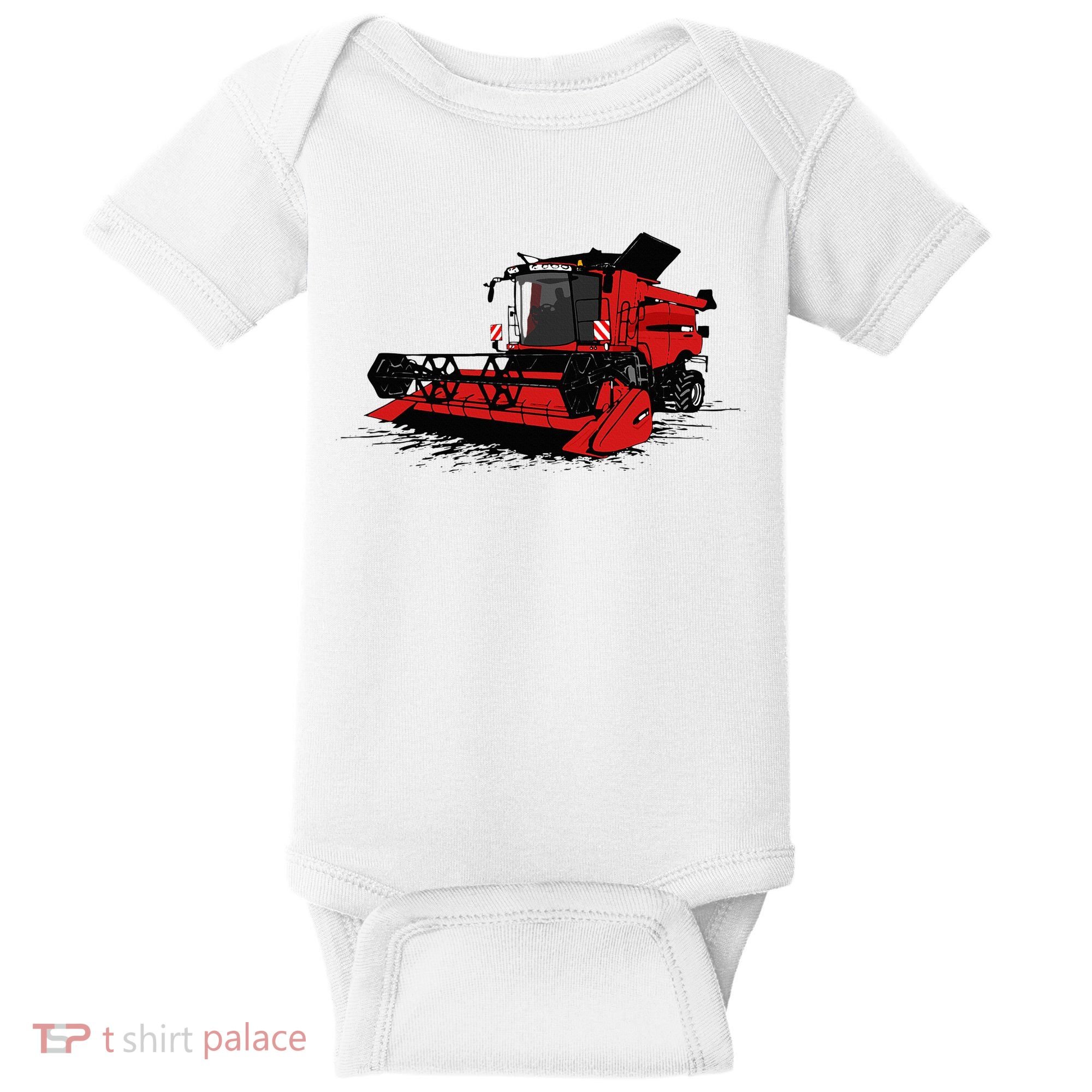 Combine Harvester Farmers Agriculture Baby Bodysuit