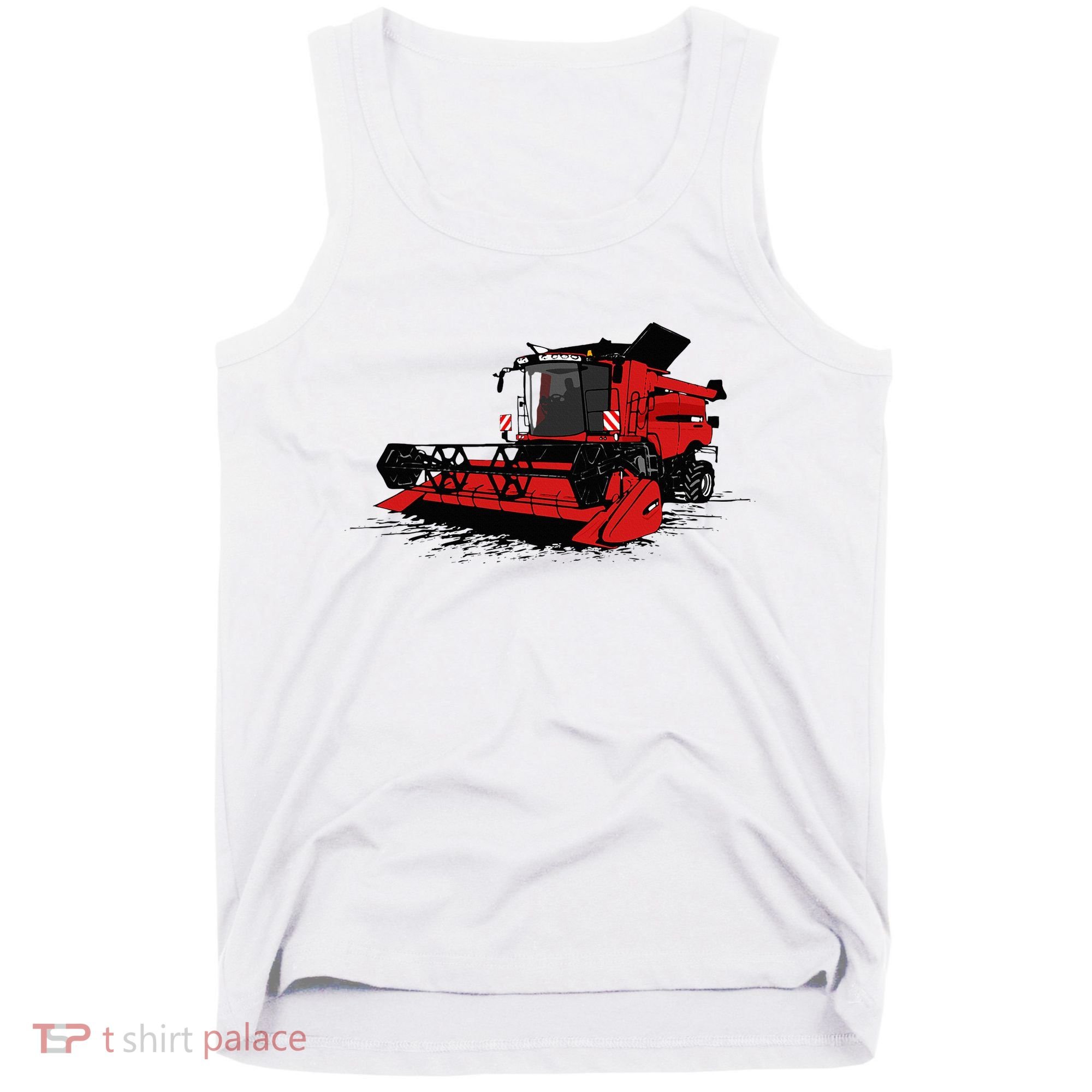 Combine Harvester Farmers Agriculture Tank Top