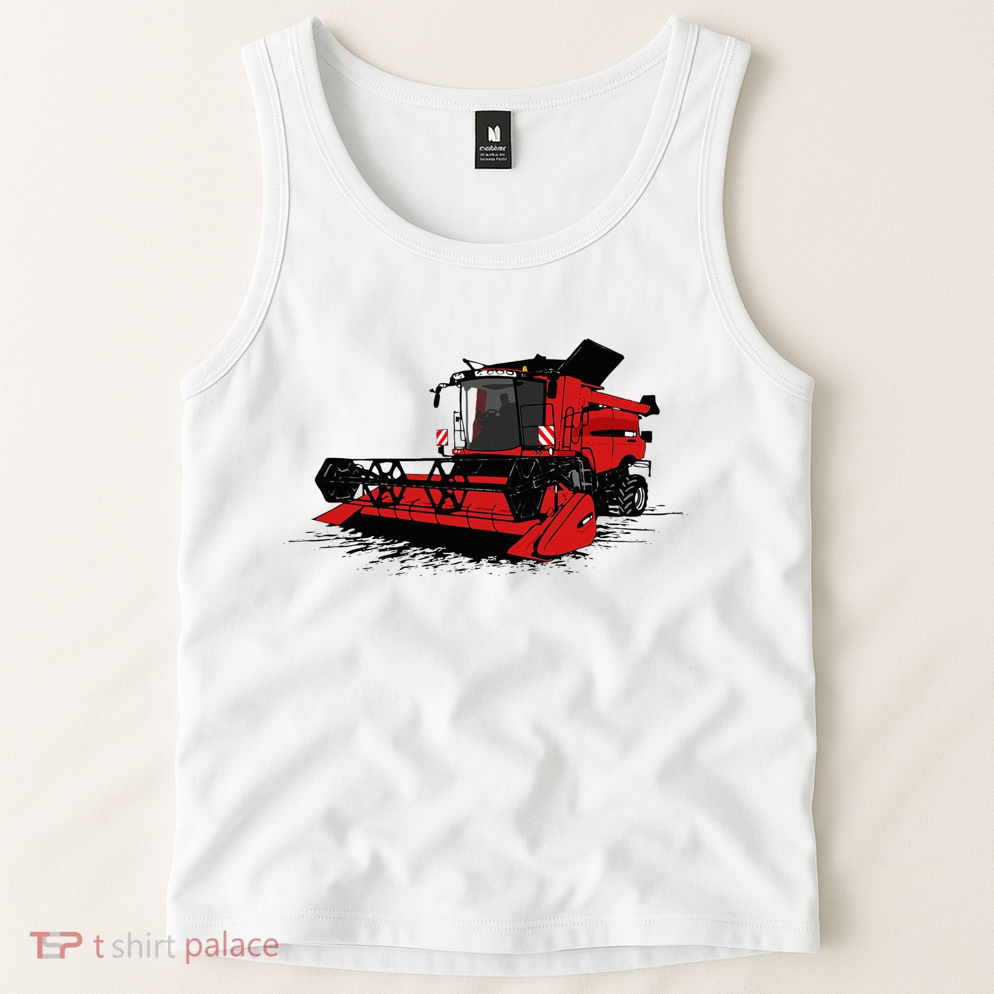 Combine Harvester Farmers Agriculture Tank Top