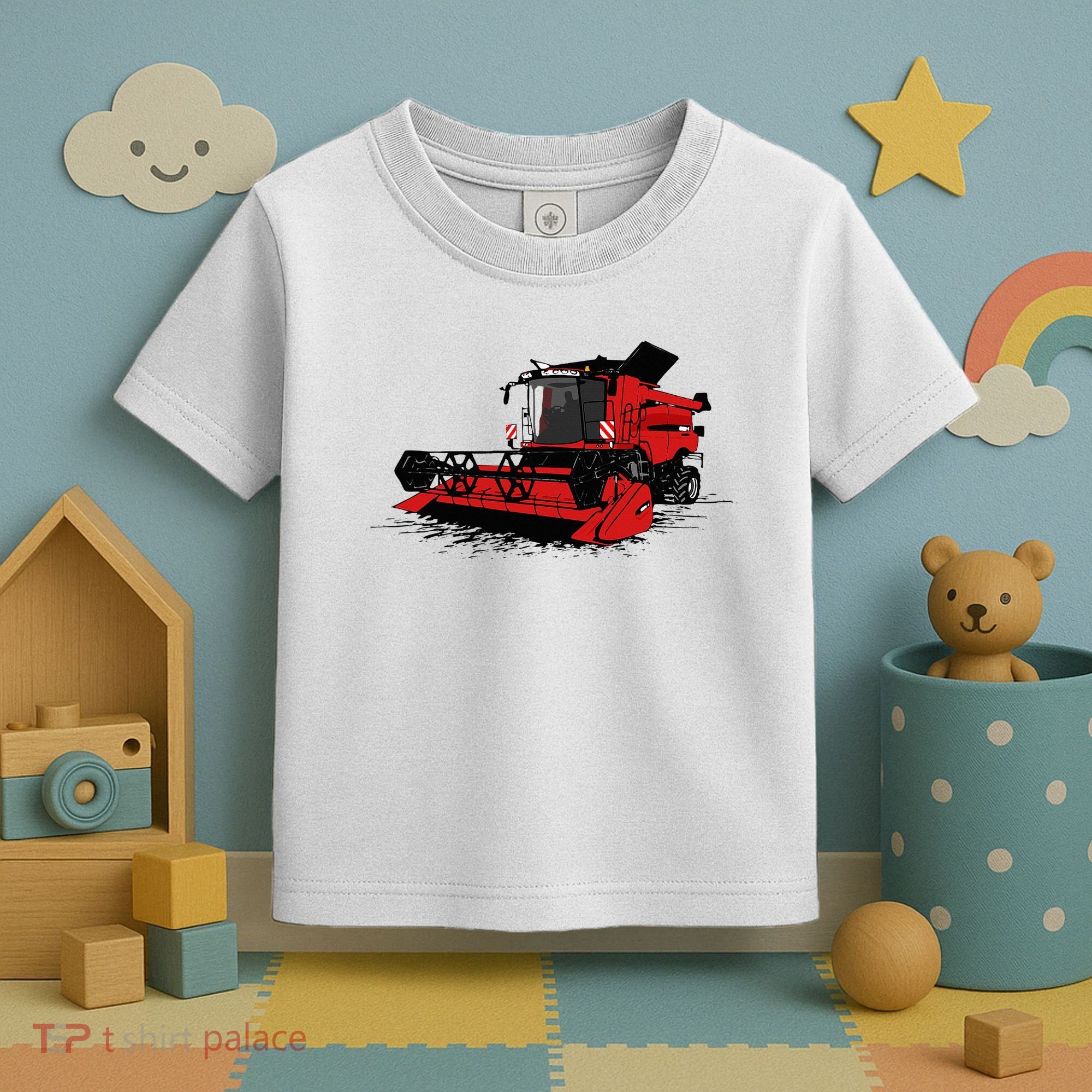 Combine Harvester Farmers Agriculture Toddler T-Shirt
