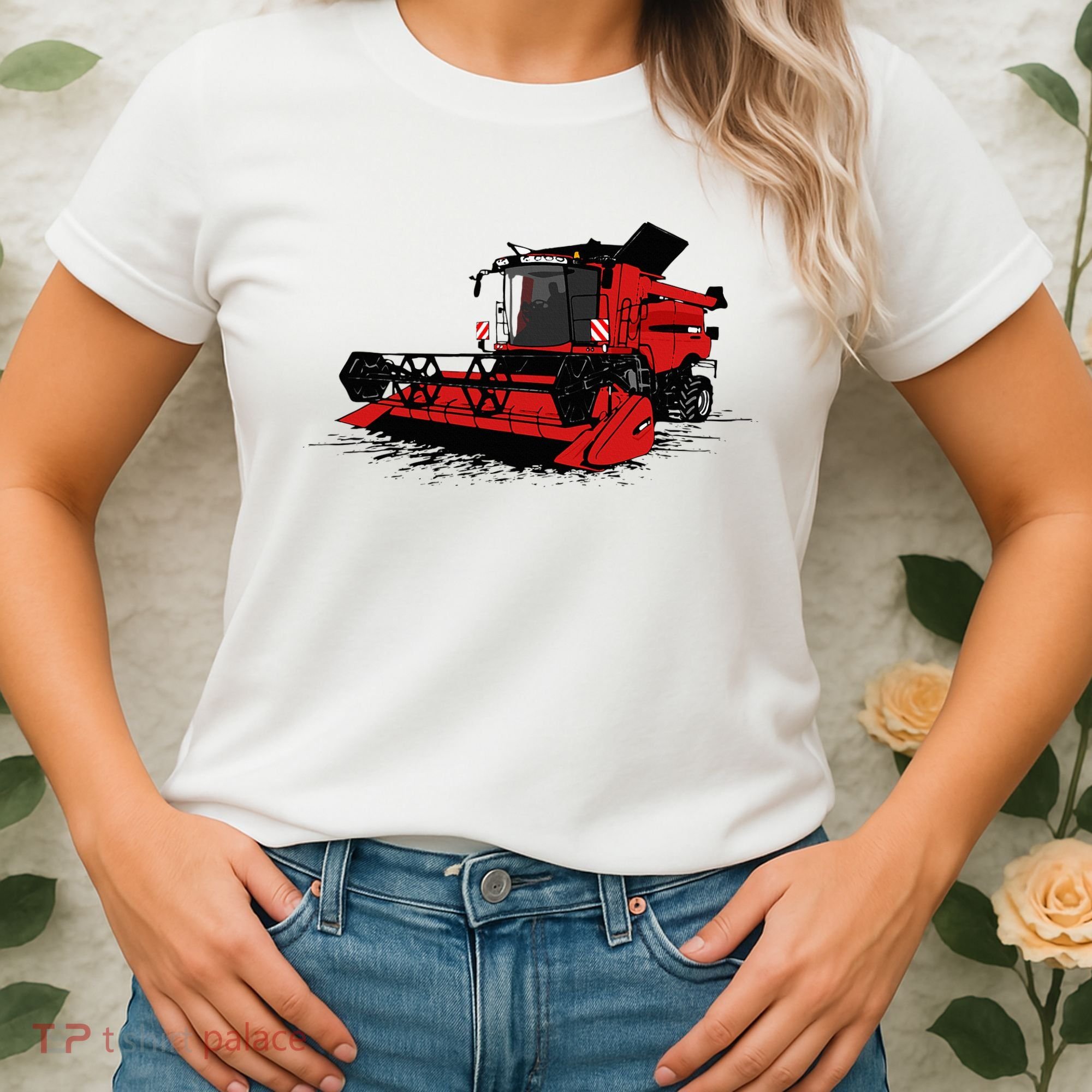 Combine Harvester Farmers Agriculture Women's T-Shirt