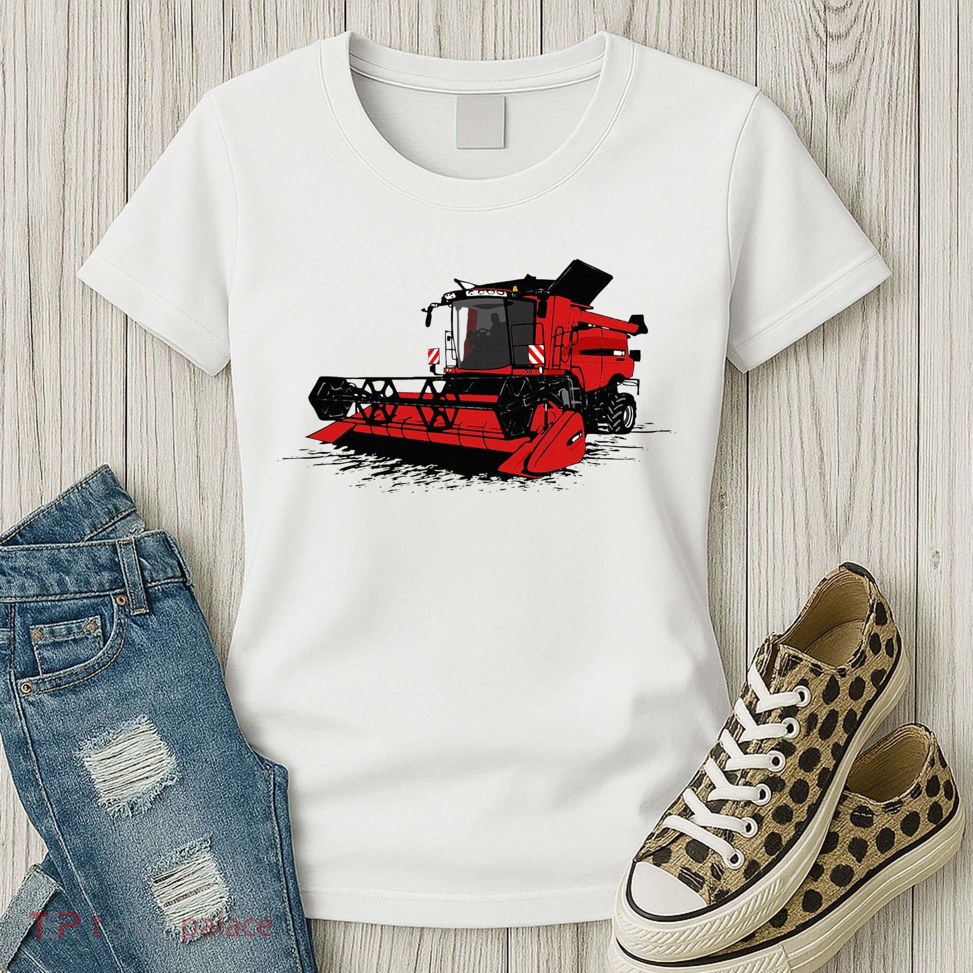 Combine Harvester Farmers Agriculture Women's T-Shirt