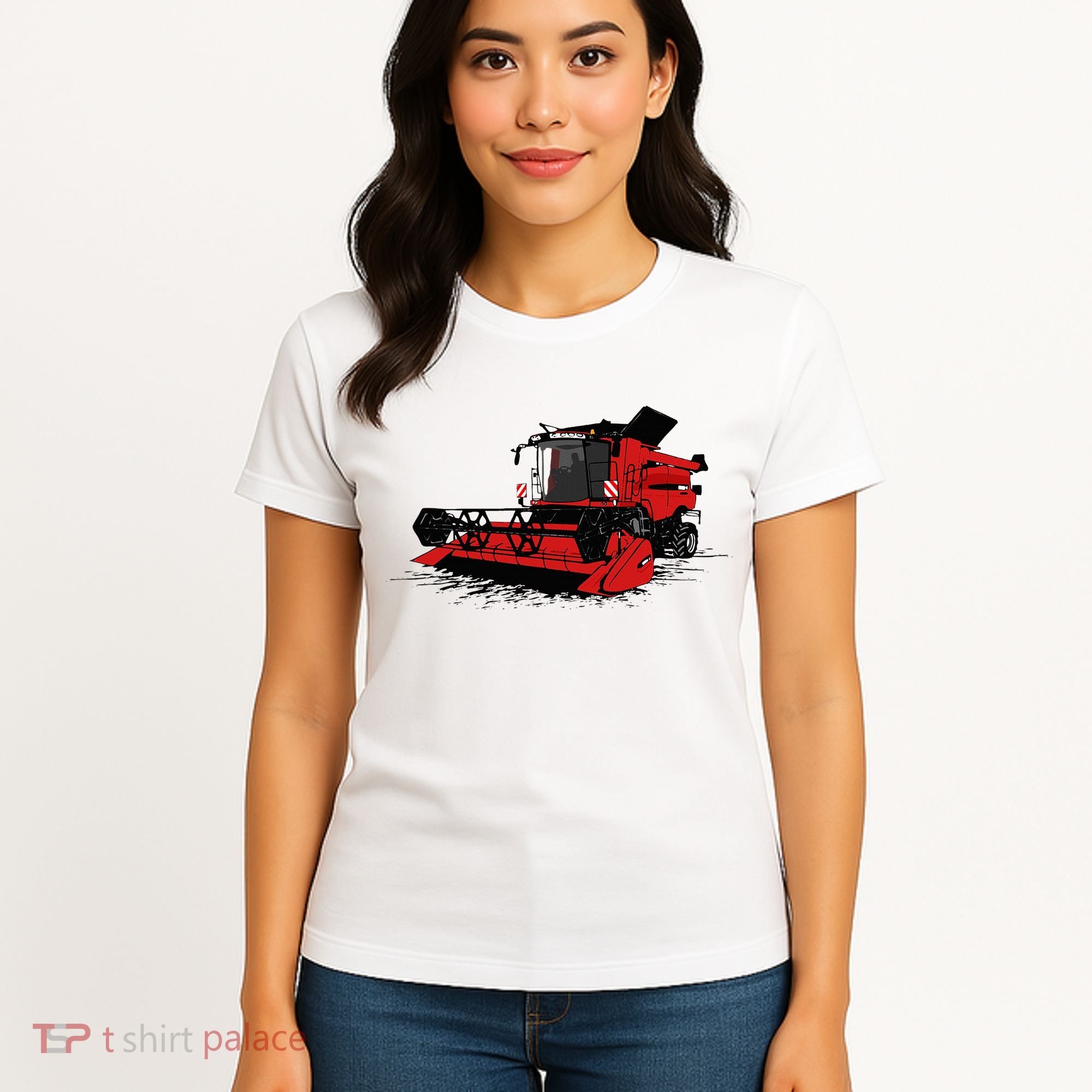 Combine Harvester Farmers Agriculture Women's T-Shirt