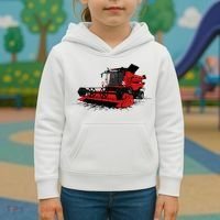 Combine Harvester Farmers Agriculture Kids Hoodie thumb 3
