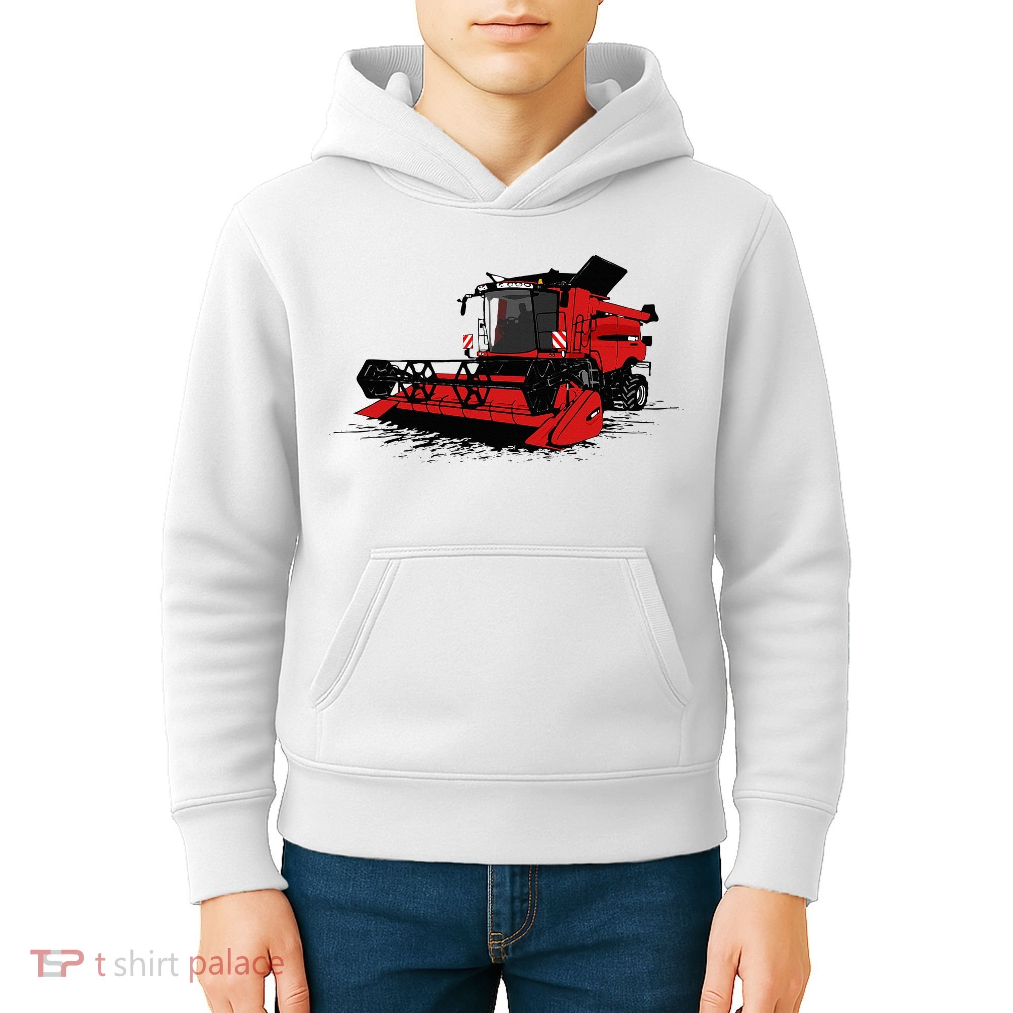 Combine Harvester Farmers Agriculture Kids Hoodie