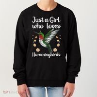 Cool Hummingbird For Girl Tropical Bird Watcher Birder Women's Sweatshirt thumb 0