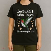Cool Hummingbird For Girl Tropical Bird Watcher Birder T-Shirt thumb 4