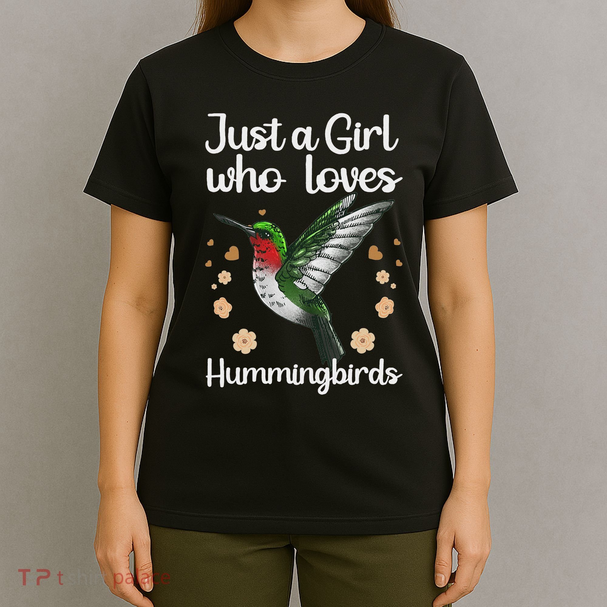 Cool Hummingbird For Girl Tropical Bird Watcher Birder T-Shirt