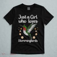 Cool Hummingbird For Girl Tropical Bird Watcher Birder T-Shirt thumb 5