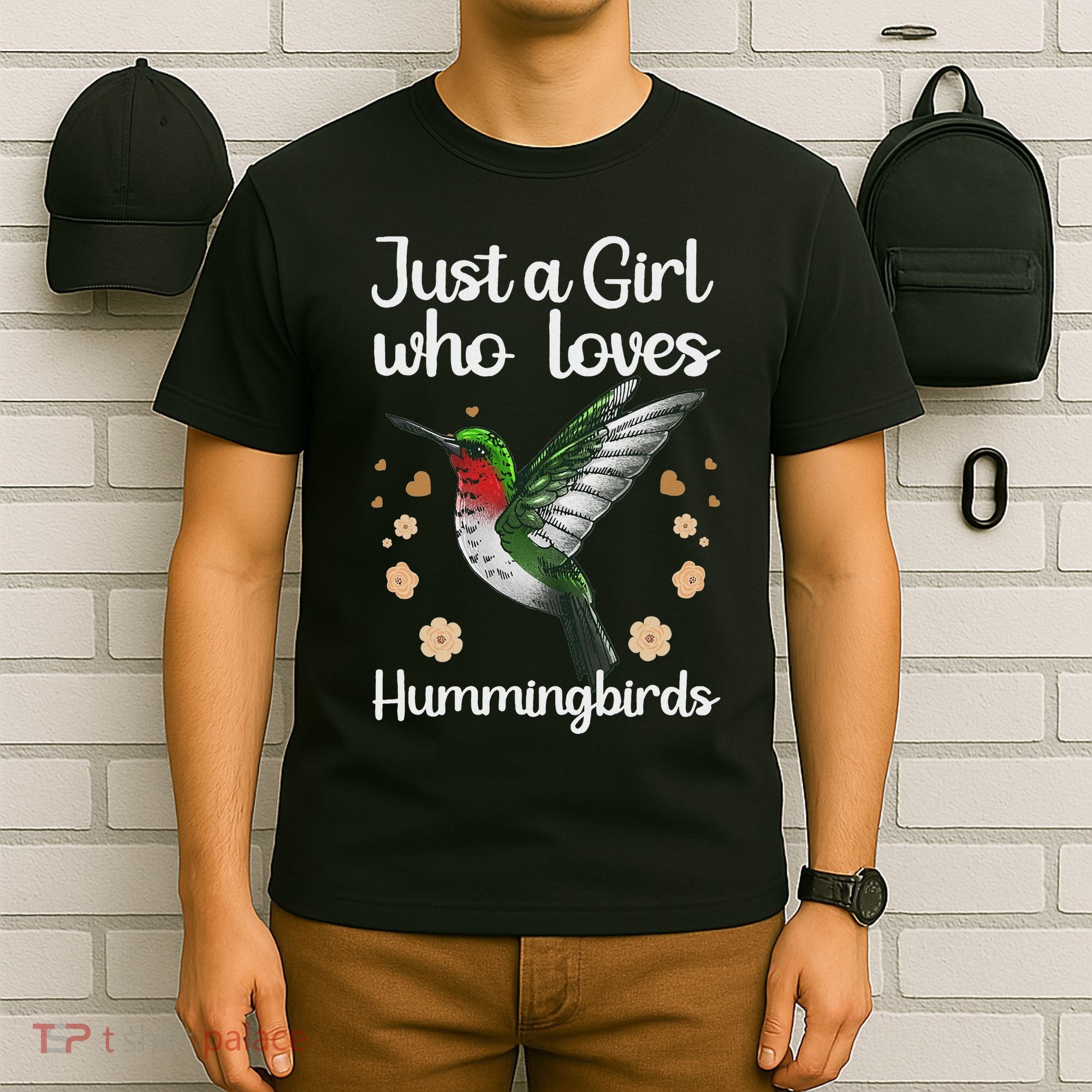 Cool Hummingbird For Girl Tropical Bird Watcher Birder T-Shirt