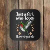 Cool Hummingbird For Girl Tropical Bird Watcher Birder Coaster thumb 0
