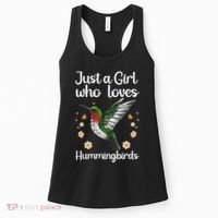 Cool Hummingbird For Girl Tropical Bird Watcher Birder Women's Tank Top thumb 0