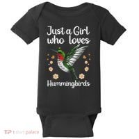 Cool Hummingbird For Girl Tropical Bird Watcher Birder Baby Bodysuit thumb 0