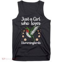 Cool Hummingbird For Girl Tropical Bird Watcher Birder Tank Top thumb 0