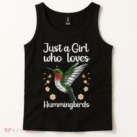 Cool Hummingbird For Girl Tropical Bird Watcher Birder Tank Top thumb 2