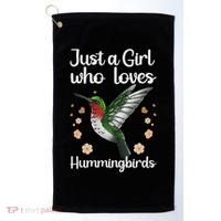 Cool Hummingbird For Girl Tropical Bird Watcher Birder Golf Towel thumb 0