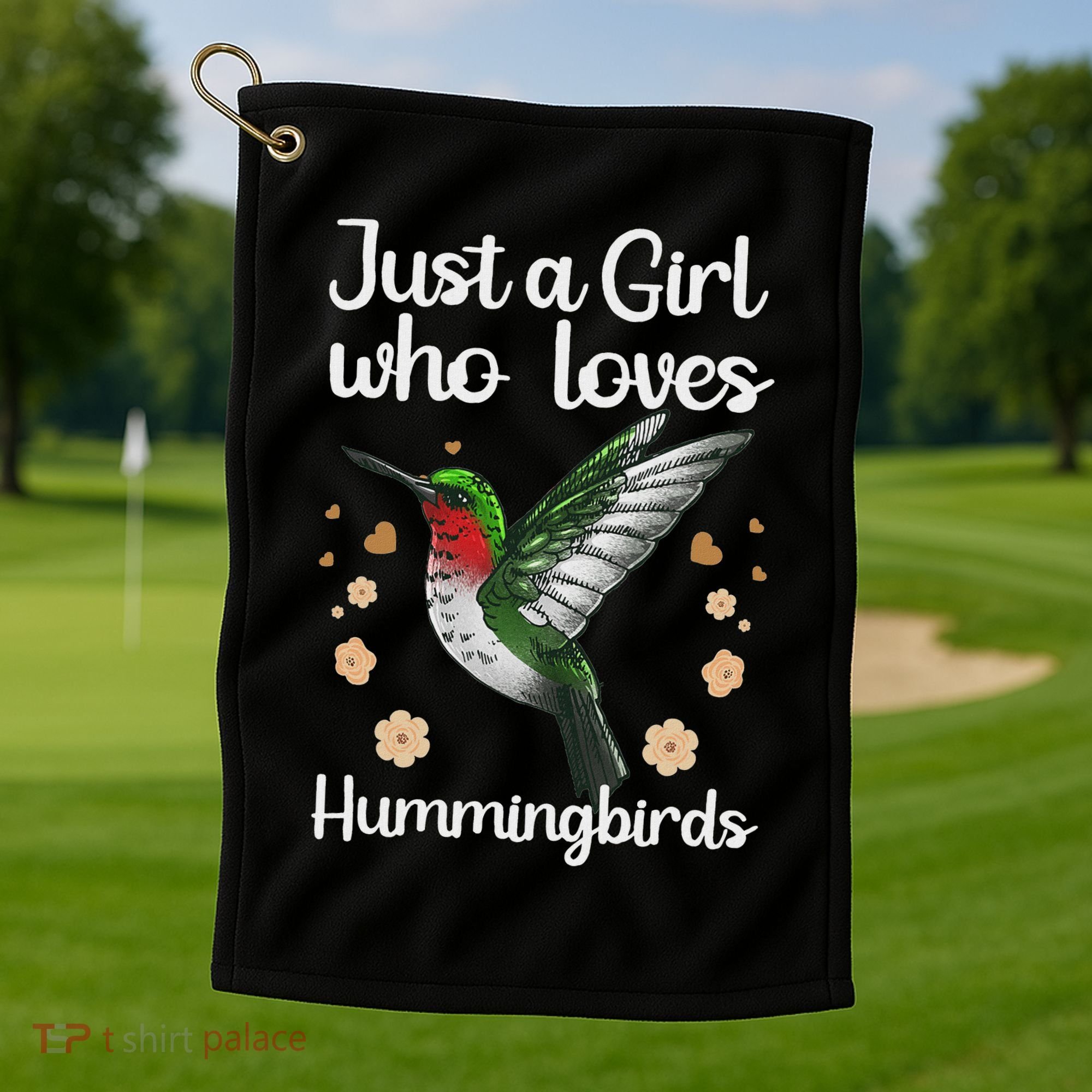 Cool Hummingbird For Girl Tropical Bird Watcher Birder Golf Towel