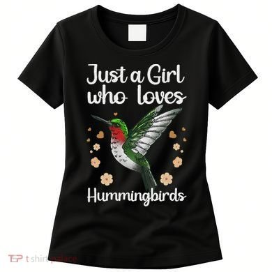 Cool Hummingbird For Girl Tropical Bird Watcher Birder Women's T-Shirt