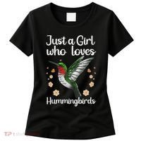 Cool Hummingbird For Girl Tropical Bird Watcher Birder Women's T-Shirt thumb 0