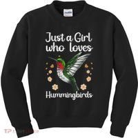 Cool Hummingbird For Girl Tropical Bird Watcher Birder Kids Sweatshirt thumb 0