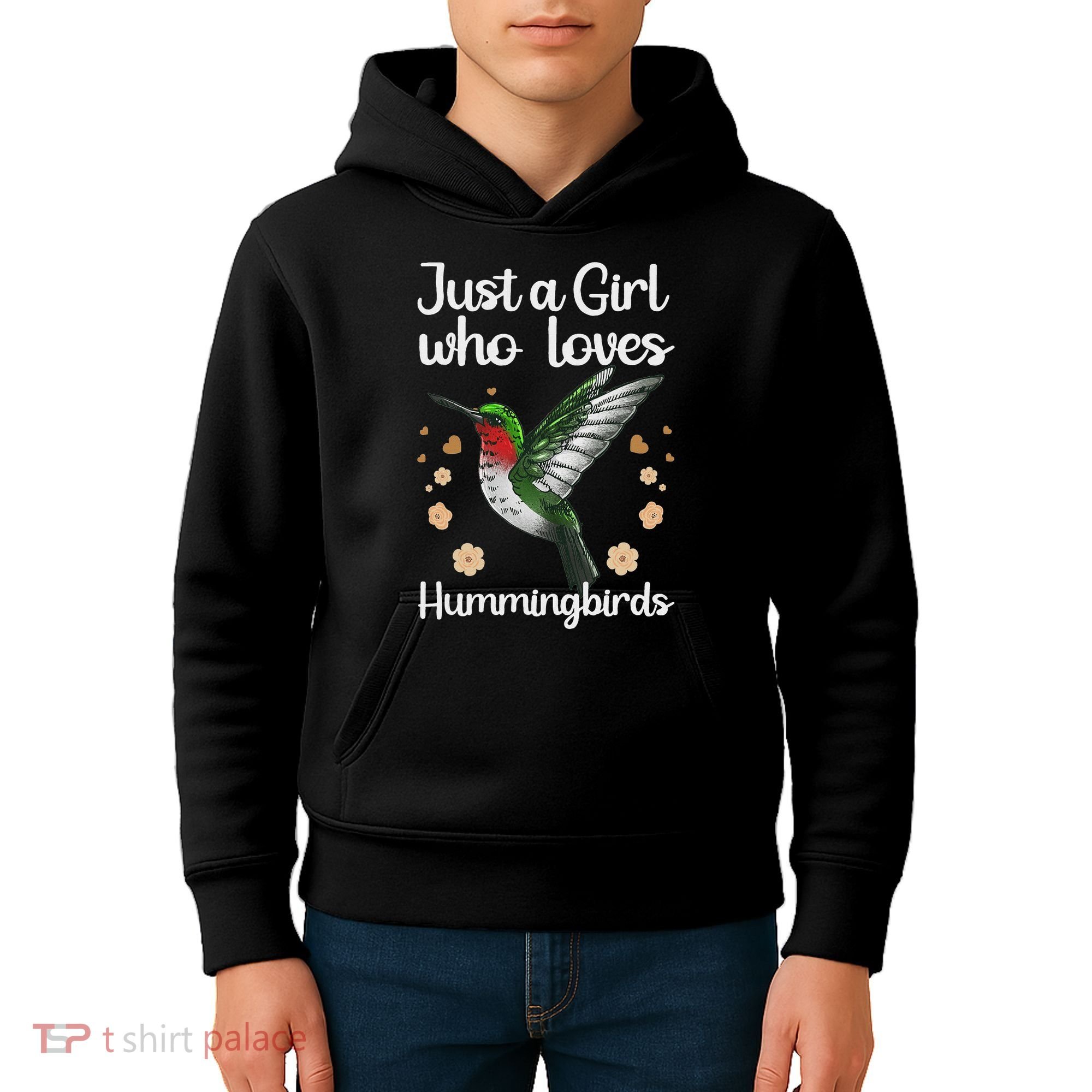 Cool Hummingbird For Girl Tropical Bird Watcher Birder Kids Hoodie