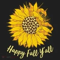 Cute Happy Fall Y'all Leopard Pattern Sunflower Tumbler thumb 3