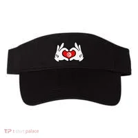 Cartoon Hands Forming Heart Tunisia Flag Visor thumb 0