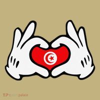 Cartoon Hands Forming Heart Tunisia Flag Hoodie thumb 7