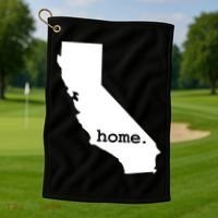 California Home Funny Golf Towel thumb 1