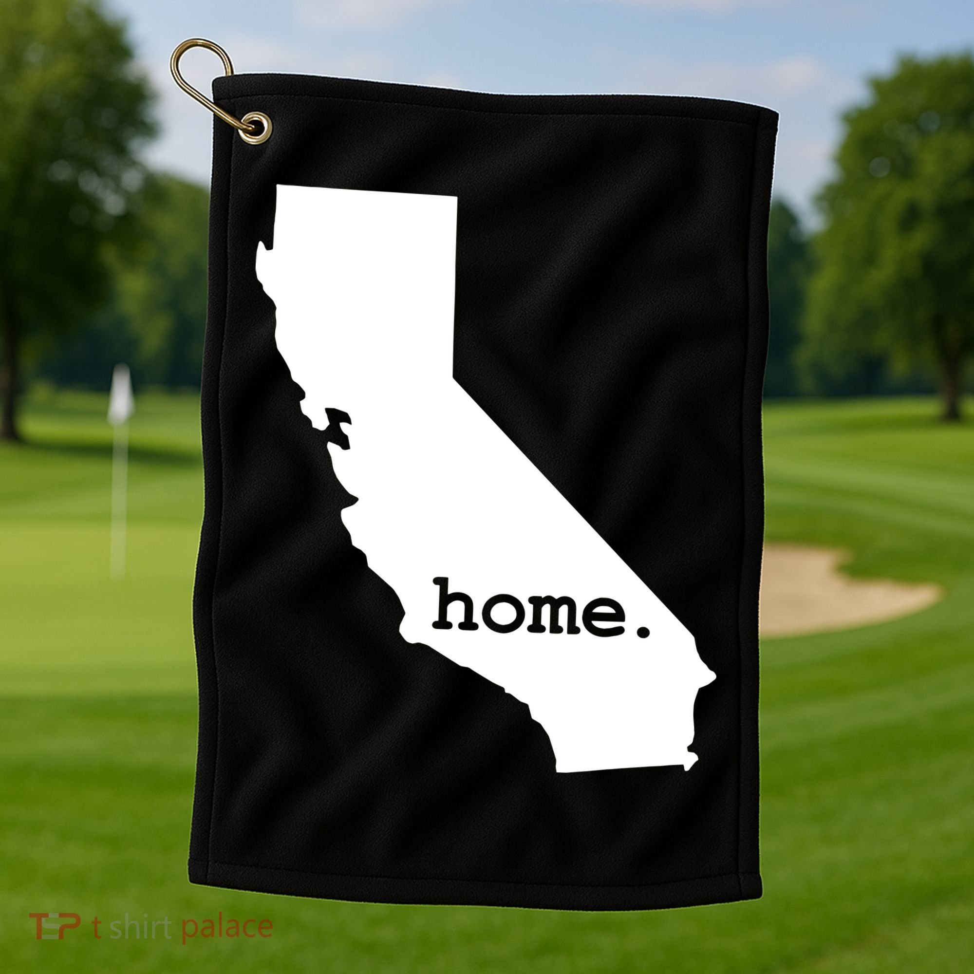 California Home Funny Golf Towel
