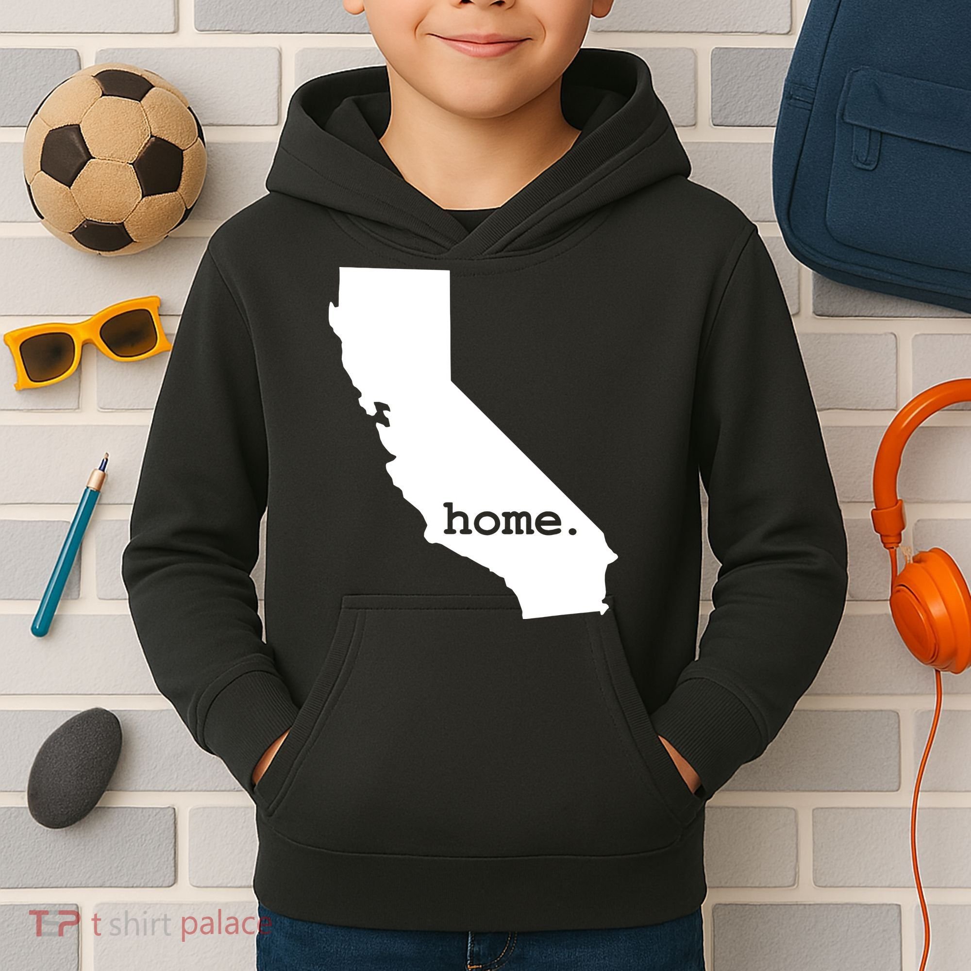 California Home Funny Kids Hoodie