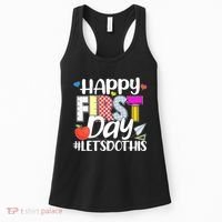 Cute Happy First Day #Lets Do This Women's Tank Top thumb 0